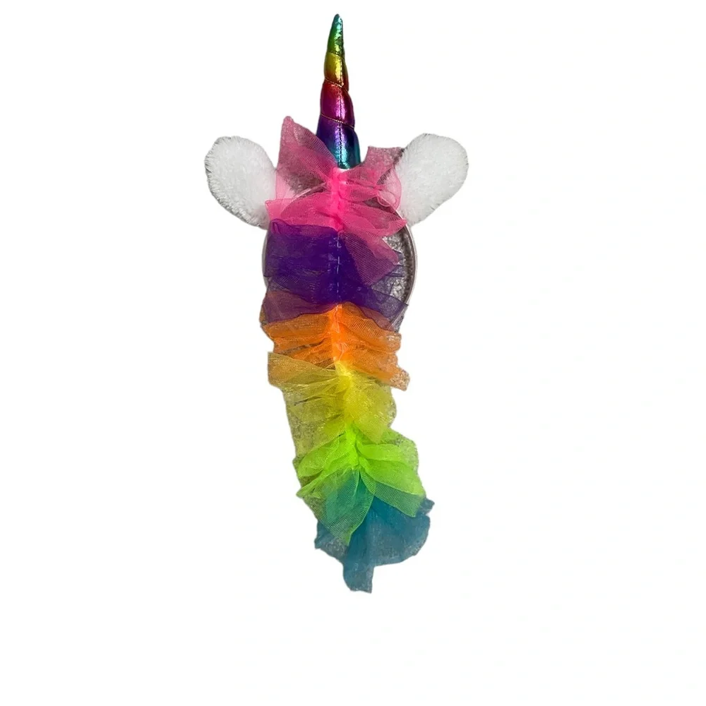 Unicorn Headband with Tulle Tail